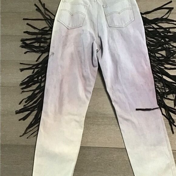 Seruchi Colorful Geometric Fringe Pants size 7/8 - Picture 3 of 3